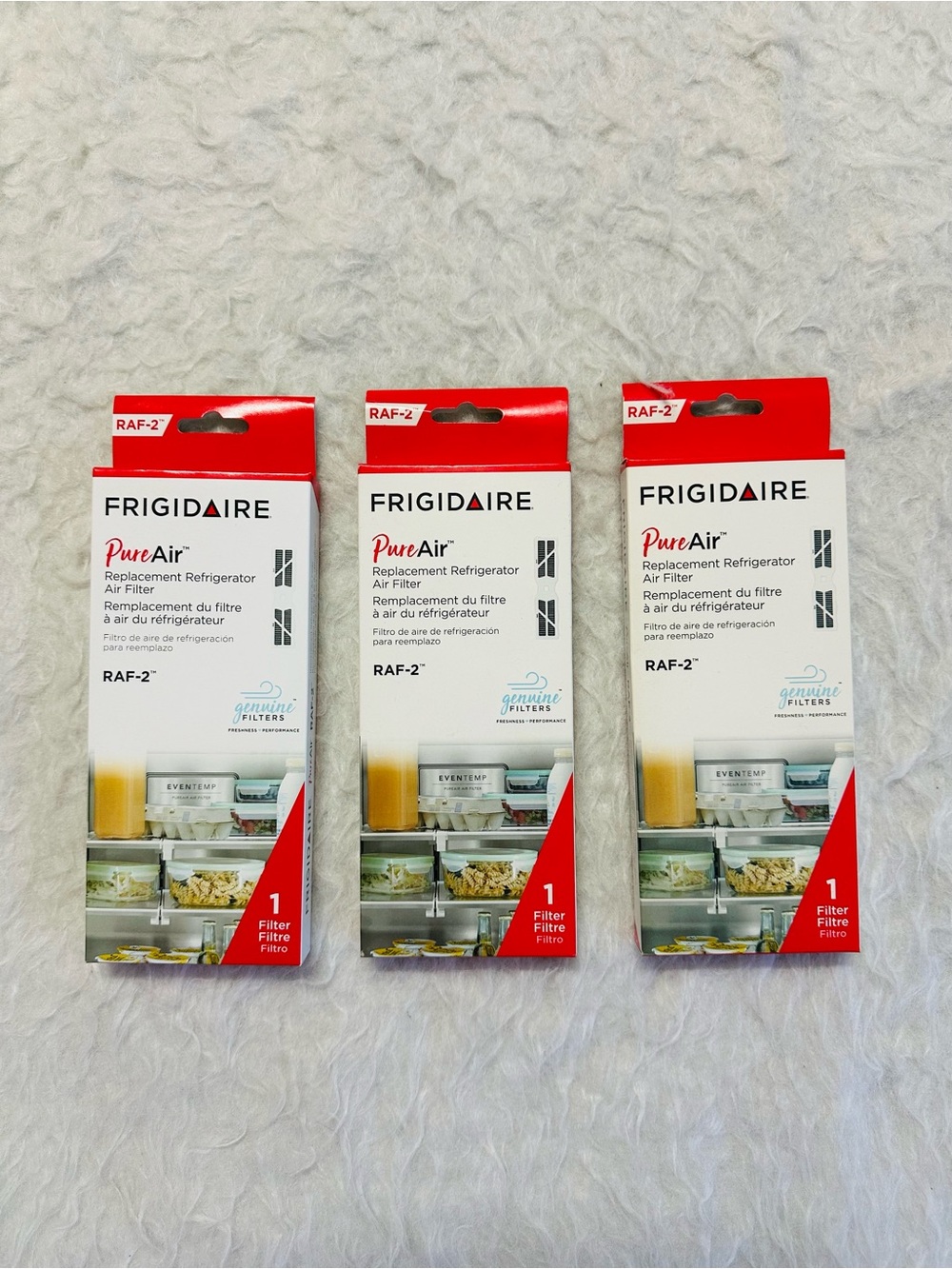Frigidaire PureAir RAF-2 Replacement Refrigerator Air Filter - Set 3.